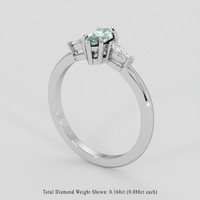 0.42 Ct. Alexandrite Ring, Platinum 950 2