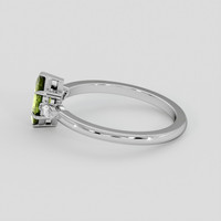 1.04 Ct. Green Sapphire Ring, Silver 4