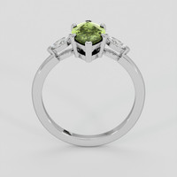 1.25 Ct. Green Sapphire Ring, Silver 3