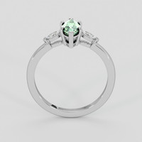 1.09 Ct. Green Sapphire Ring, 10K White Gold 3