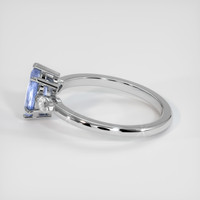 0.96 Ct. Sapphire Ring, 18K White Gold 4