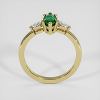 0.84 Ct. Green to Purplish Red Alexandrite Ring, 14K Yellow Gold 3