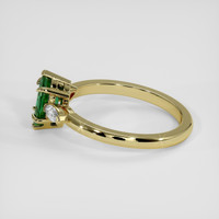 0.84 Ct. Green to Purplish Red Alexandrite Ring, 14K Yellow Gold 4