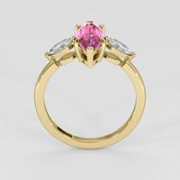 2.06 Ct. Pink Sapphire Ring, 14K Yellow Gold 3