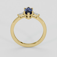 1.34 Ct. Blue Sapphire Ring, 14K Yellow Gold 3