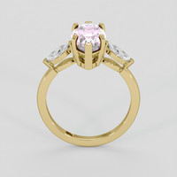 2.56 Ct. Pink Sapphire Ring, 14K Yellow Gold 3