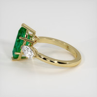 2.76 Ct. Emerald Ring, 18K Yellow Gold 4