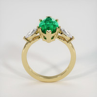 2.04 Ct. Emerald Ring, 18K Yellow Gold 3
