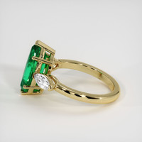 2.04 Ct. Emerald Ring, 18K Yellow Gold 4