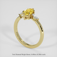 1.82 Ct. Yellow Sapphire Ring, 18K Yellow Gold 2
