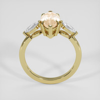 2.01 Ct. Yellowish Orange Sapphire Ring, 18K Yellow Gold 3