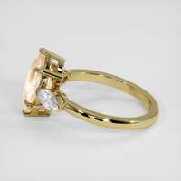 2.01 Ct. Yellowish Orange Sapphire Ring, 18K Yellow Gold 4