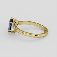 1.34 Ct. Blue Sapphire Ring, 18K Yellow Gold 4