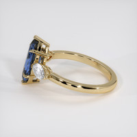 1.76 Ct. Bluish Purple Sapphire Ring, 18K Yellow Gold 4