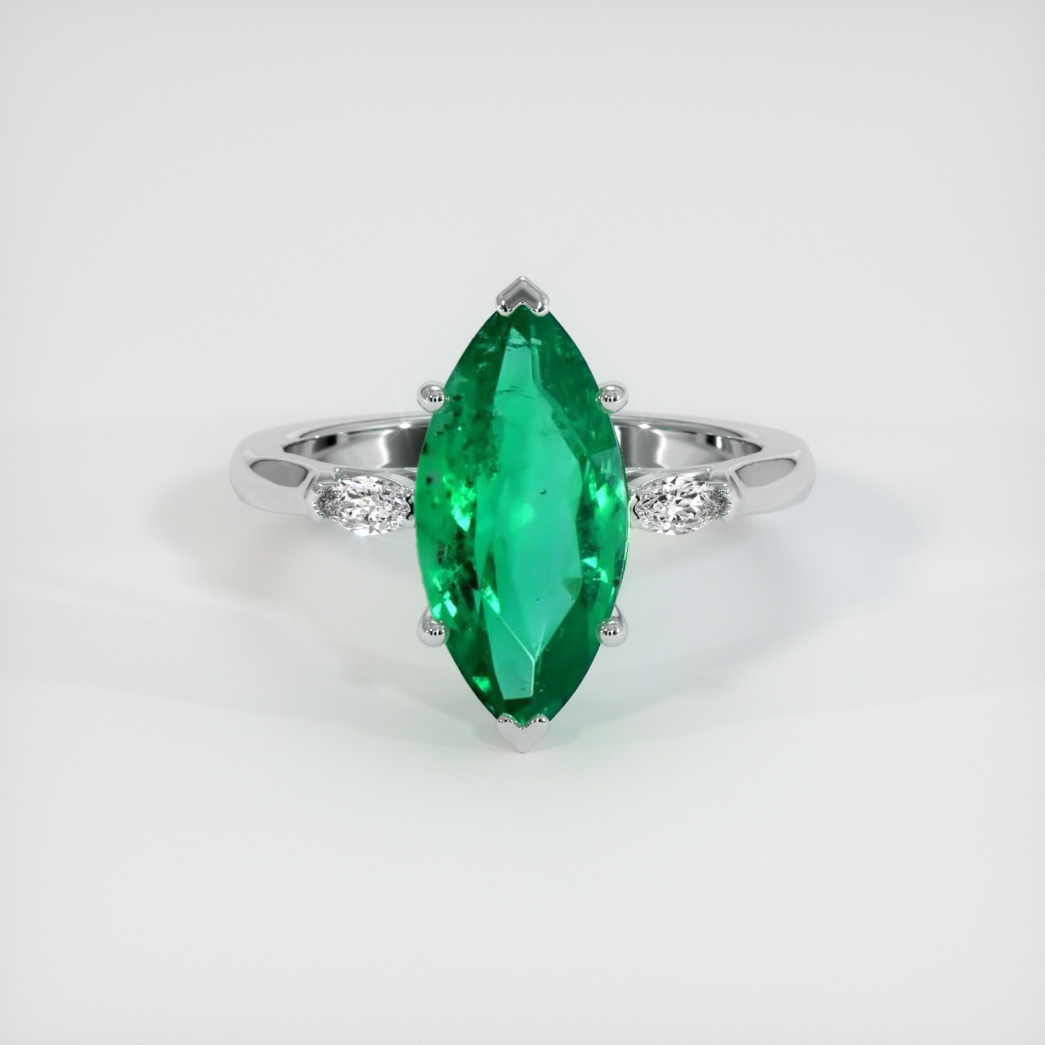 Emerald marquise clearance ring