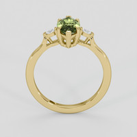 1.40 Ct. Yellowish Green Sapphire Ring, 14K Yellow Gold 3