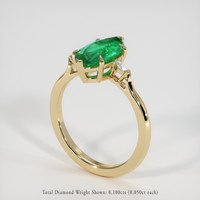 2.04 Ct. Emerald Ring, 18K Yellow Gold 2