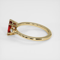 0.57 Ct. Ruby Ring, 18K Yellow Gold 4