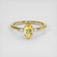 1.51 Ct. Yellow Sapphire Ring, 18K Yellow Gold 1
