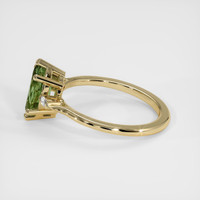 1.42 Ct. Green Sapphire Ring, 18K Yellow Gold 4