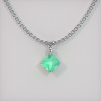 1.88 Ct. Emerald Pendant, Platinum 950 1