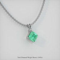 1.88 Ct. Emerald Pendant, Platinum 950 2