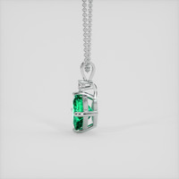 1.14 Ct. Emerald Pendant, Platinum 950 3