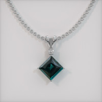 1.63 Ct. Gemstone Pendant, Platinum 950 1