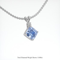 2.16 Ct. Sapphire Pendant, Platinum 950 2