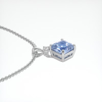 2.16 Ct. Sapphire Pendant, 14K White Gold 3