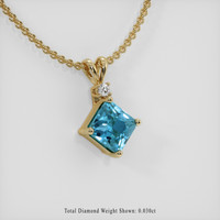 1.88 Ct. Gemstone Pendant, 18K Yellow Gold 2