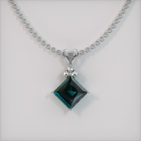 1.63 Ct. Gemstone Pendant, Platinum 950 1