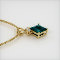 1.63 Ct. Gemstone Pendant, 18K Yellow Gold 3