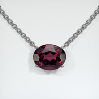 2.83 Ct. Gemstone Necklace, Platinum 950 1