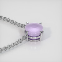 4.22 Ct. Pink Sapphire Necklace, Platinum 950 3