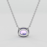 2.41 Ct. Purple Sapphire Necklace, Platinum 950 4