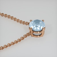 2.85 Ct. Gemstone Necklace, 14K Rose Gold 3