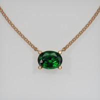 0.72 Ct. Gemstone Necklace, 14K Rose Gold 1