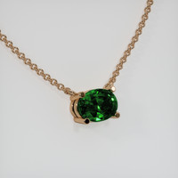 0.72 Ct. Gemstone Necklace, 14K Rose Gold 2