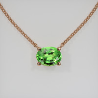 0.73 Ct. Gemstone Necklace, 14K Rose Gold 1