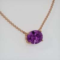 1.47 Ct. Gemstone Necklace, 14K Rose Gold 2