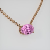 2.16 Ct. Gemstone Necklace, 14K Rose Gold 2