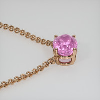 2.16 Ct. Gemstone Necklace, 14K Rose Gold 3