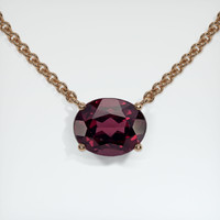 2.83 Ct. Gemstone Necklace, 14K Rose Gold 1