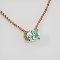 0.81 Ct. Gemstone Necklace, 14K Rose Gold 2