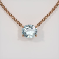 1.81 Ct. Gemstone Necklace, 14K Rose Gold 1