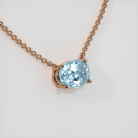 1.85 Ct. Gemstone Necklace, 14K Rose Gold 2