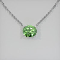 1.53 Ct. Gemstone Necklace, 14K White Gold 1