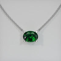 0.72 Ct. Gemstone Necklace, 14K White Gold 1