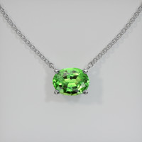 0.73 Ct. Gemstone Necklace, 14K White Gold 1